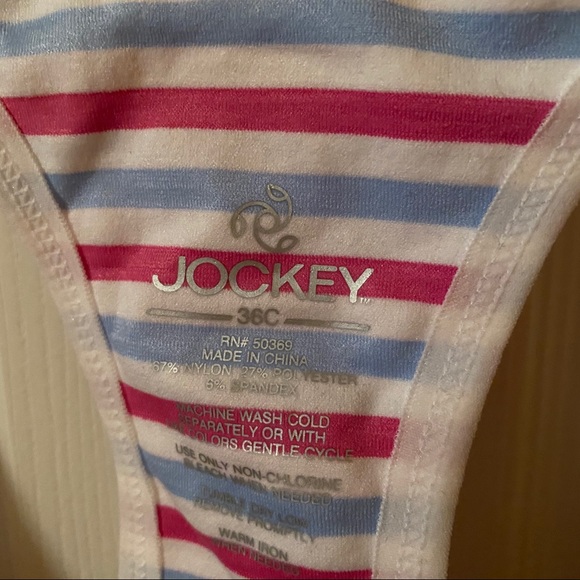 Jockey Striped Pattern Racerback Bra - Picture 2 of 3